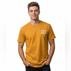 Crooks & Castles Yellow Men Small Preloved T-Shirt Tee 100% Cotton